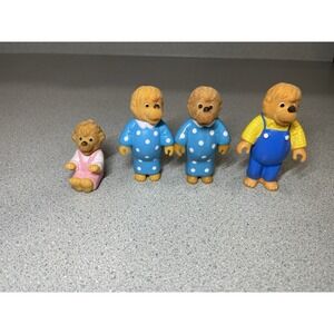1986 Lot of 4 Vintage Berenstain Bears Family Figures McDonald's Happy Meal Toys